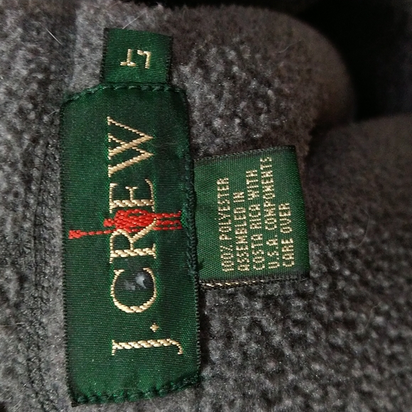 Vintage J. Crew 1/4 Zip Hooded Fleece Sweater/Jacket - Picture 6 of 6